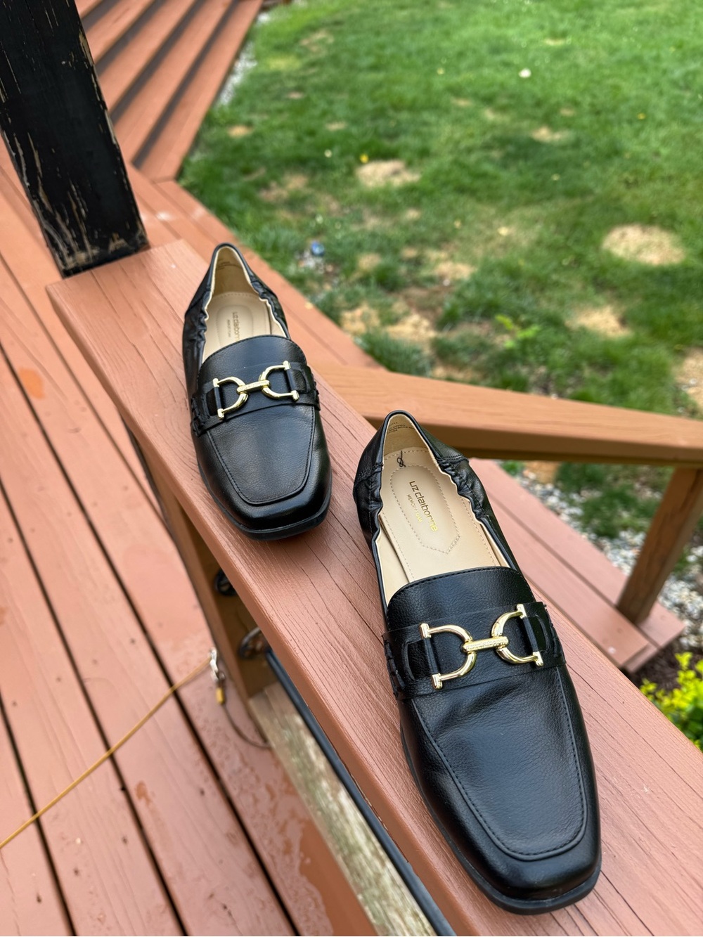 Liz Claiborne Leather Horsebit Loafers – Black - Picture 4 of 5